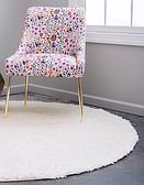 6' x 6' Solid Shag Round Rug thumbnail