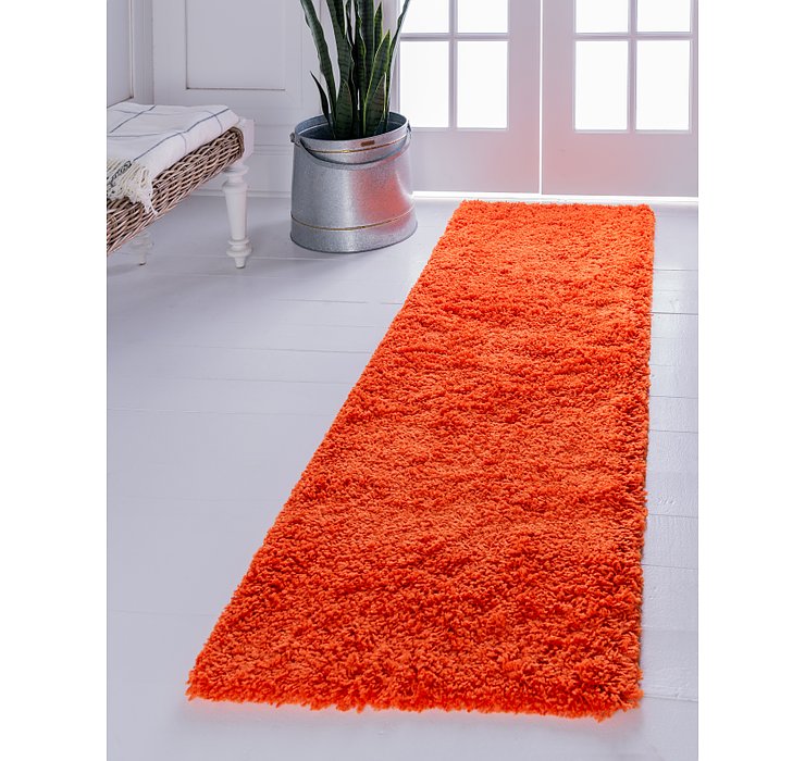 2' 6 x 16' 5 Solid Shag Runner Rug