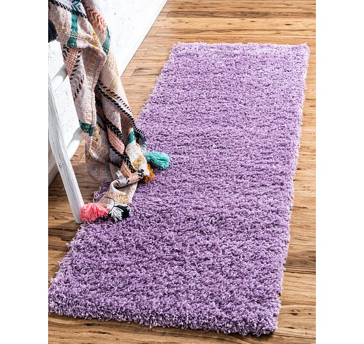 2' 6 x 19' 8 Solid Shag Runner Rug