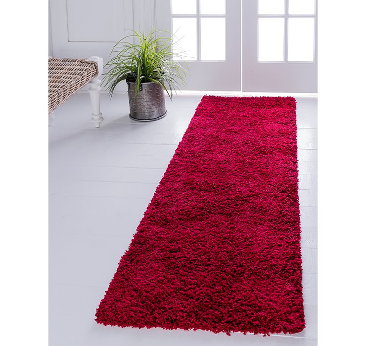 2' 6 x 16' 5 Solid Shag Runner Rug
