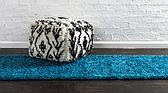 2' 6 x 16' 5 Solid Shag Runner Rug thumbnail