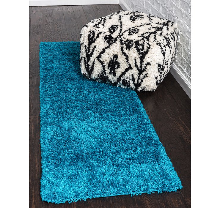 2' 6 x 13' Solid Shag Runner Rug