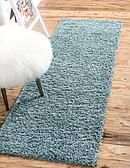 2' 6 x 19' 8 Solid Shag Runner Rug thumbnail