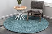 6' x 6' Solid Shag Round Rug thumbnail