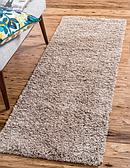2' 6 x 10' Solid Shag Runner Rug thumbnail