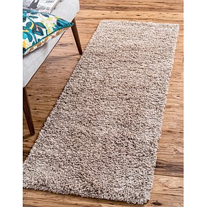 Unique Loom 2' 6 x 16' 5 Solid Shag Runner Rug