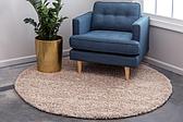 8' 2 x 8' 2 Solid Shag Round Rug thumbnail