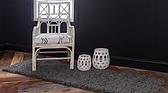 2' 6 x 16' 5 Solid Shag Runner Rug thumbnail