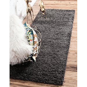 Unique Loom 2' 6 x 16' 5 Solid Shag Runner Rug