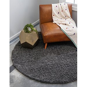 Unique Loom 8' 2 x 8' 2 Solid Shag Round Rug