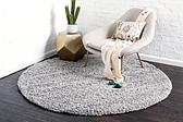 6' x 6' Solid Shag Round Rug thumbnail