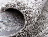 6' x 6' Solid Shag Round Rug thumbnail