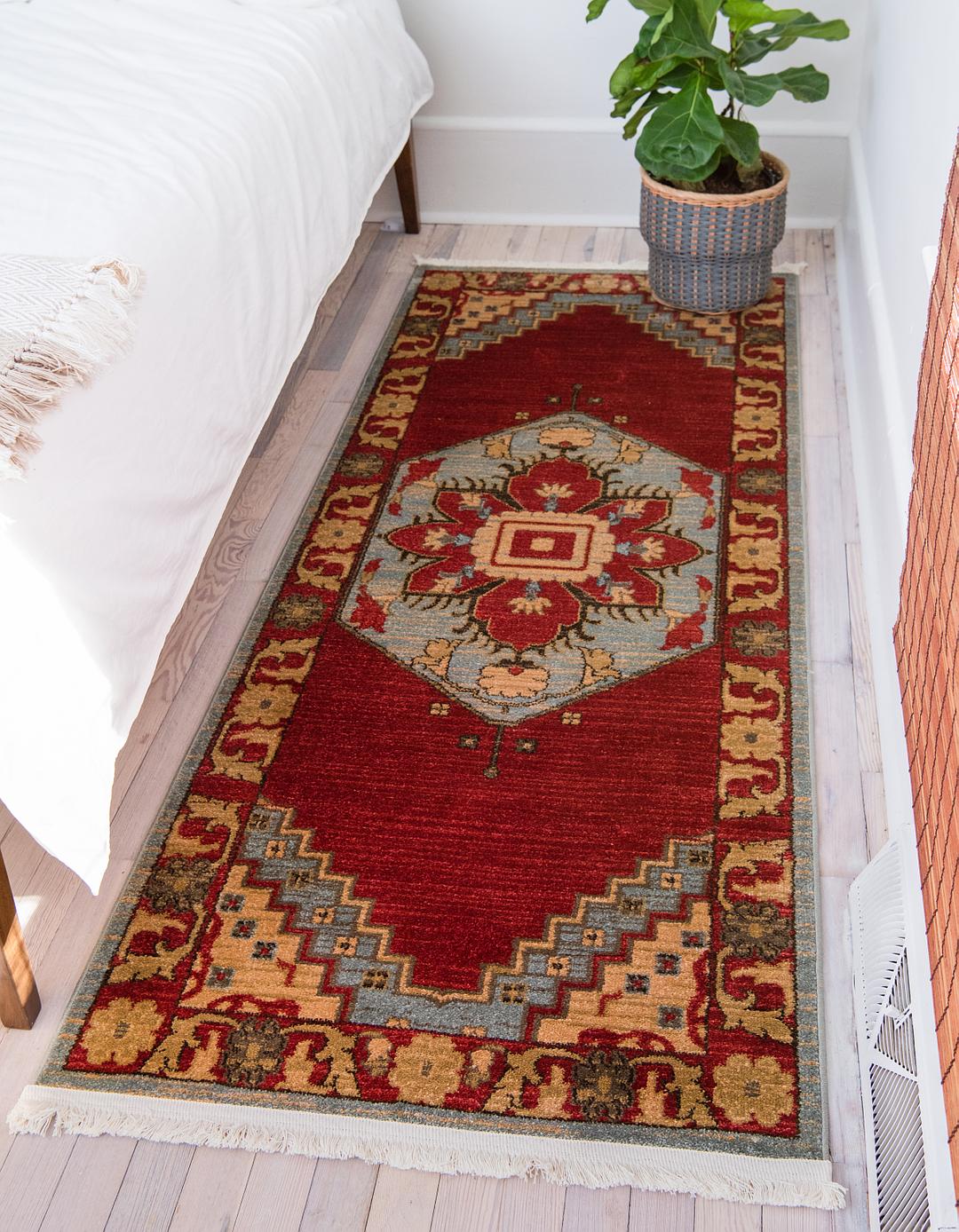 Light Blue 2' 7 x 10' Serapi Runner Rug Area Rugs eSaleRugs