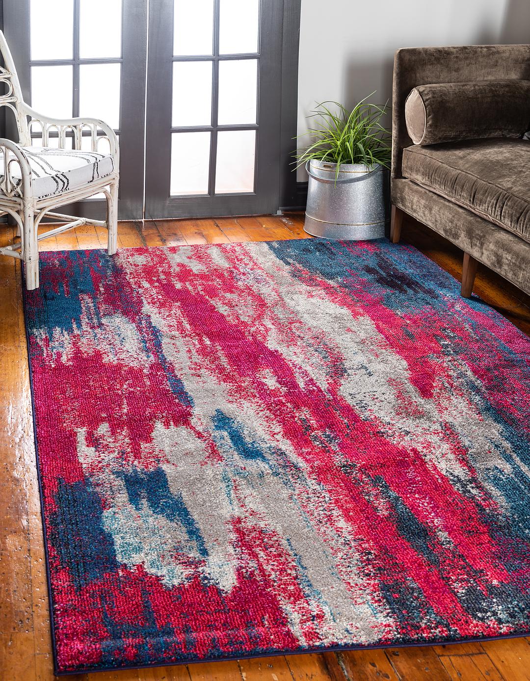 Red 6' x 9' Barcelona Rug iRugs UK