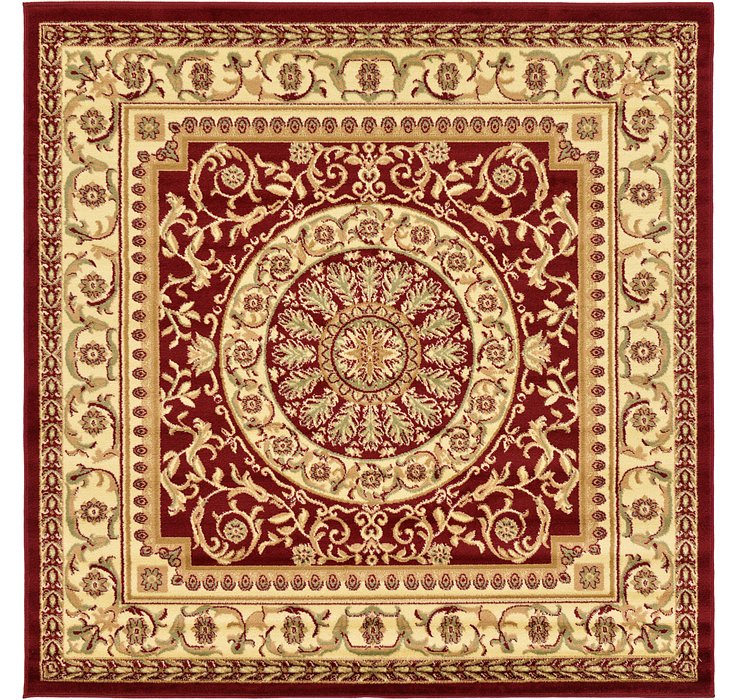 6' x 6' Classic Aubusson Square...