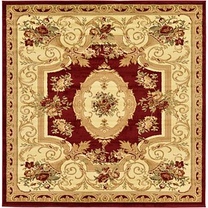 6' x 6' Classic Aubusson Square...