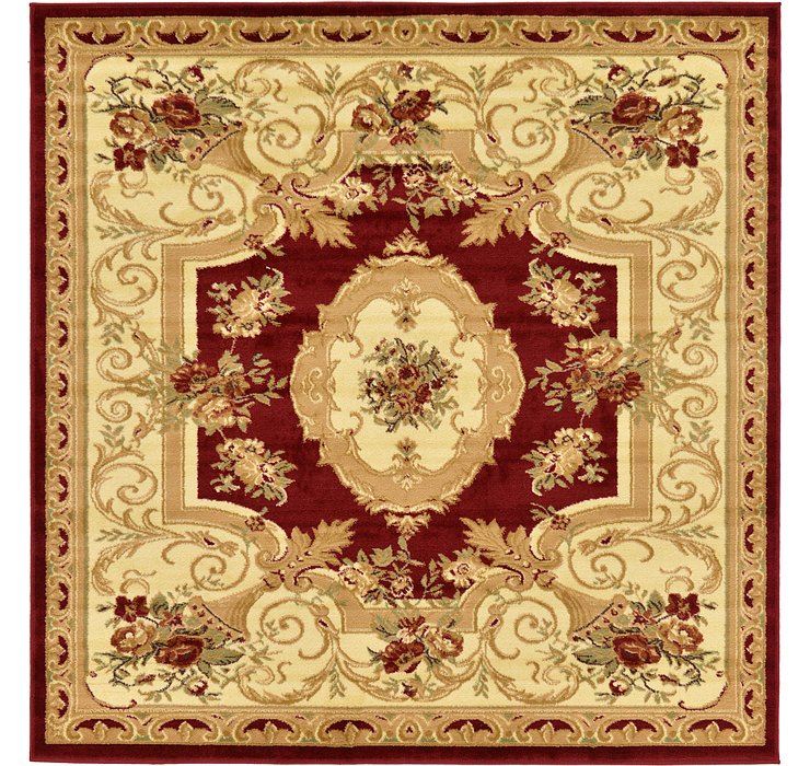 6' x 6' Classic Aubusson Square...
