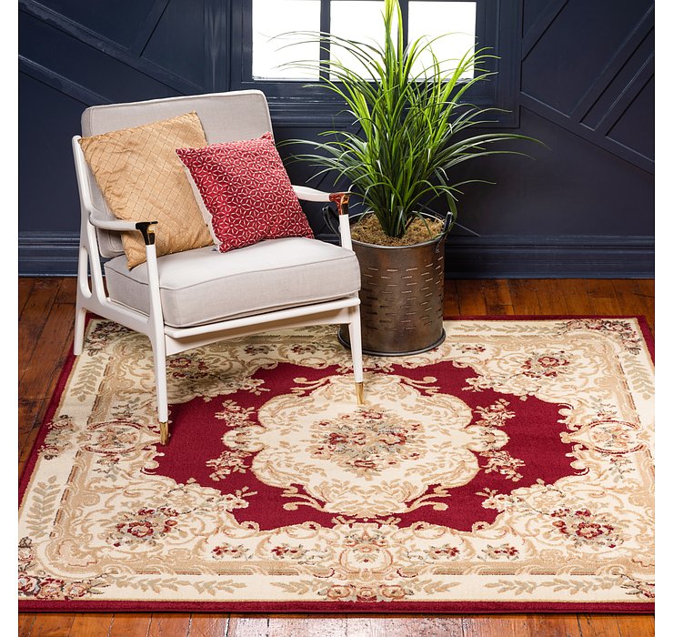 8' x 8' Classic Aubusson Square...