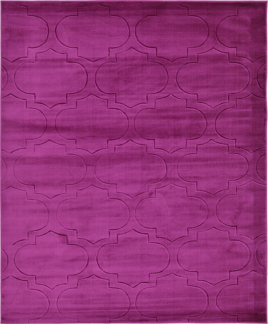 Purple 245cm x 305cm Carved Trellis Rug Area Rugs AU Rugs