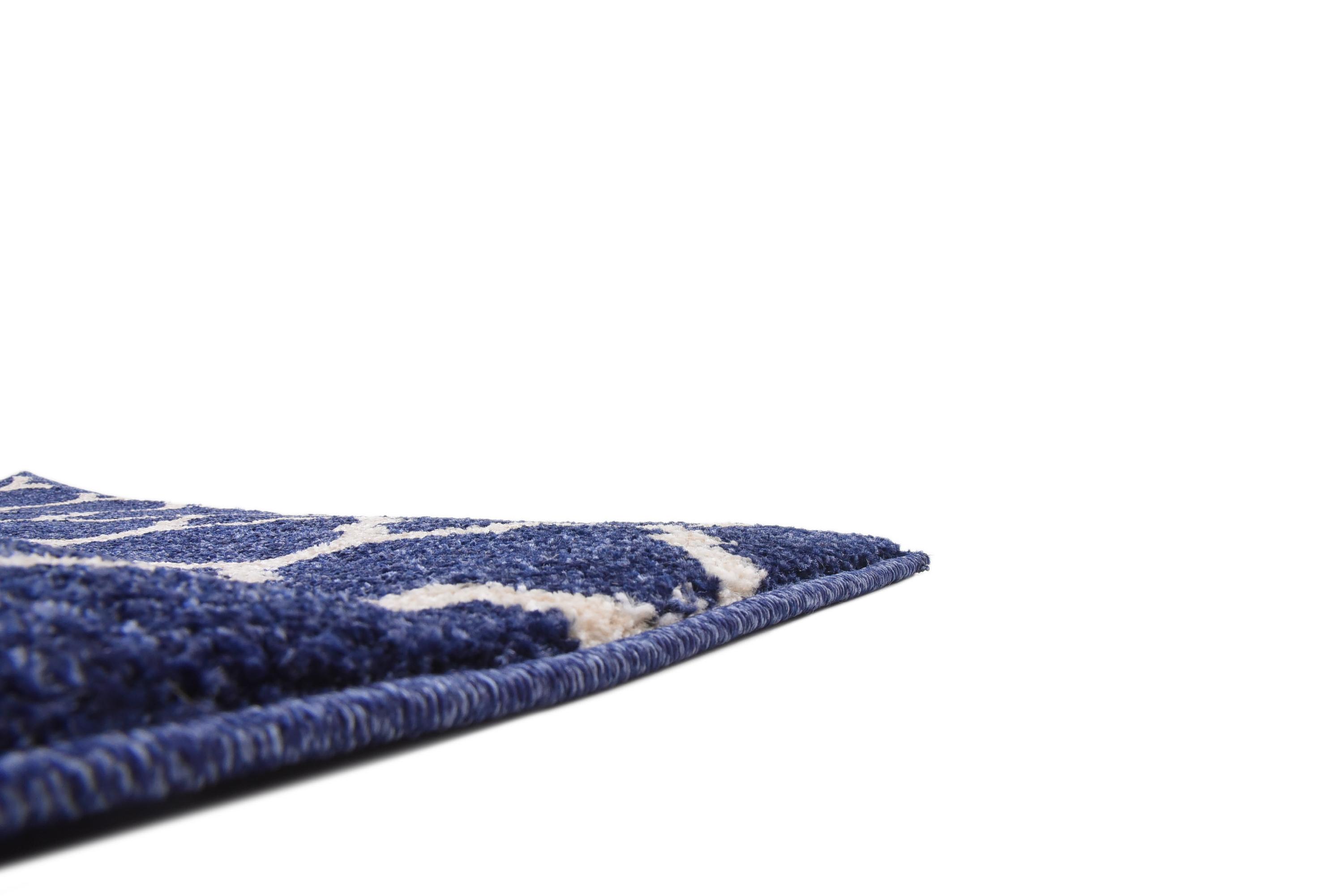 Dark Blue 2' 7 x 16' 5 Trellis Runner Rug eSaleRugs
