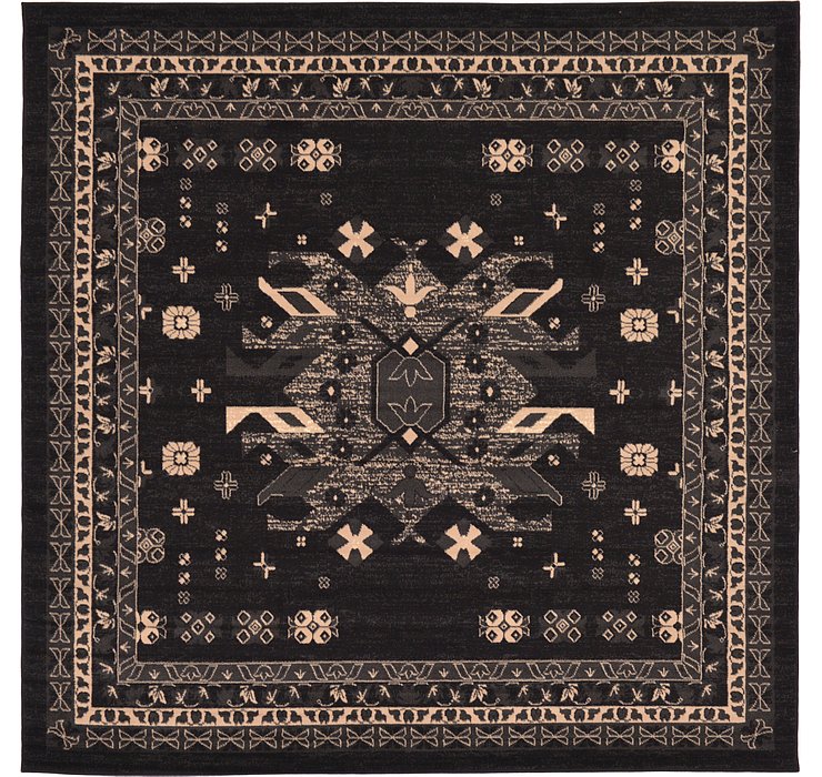 8' x 8' Heriz Design Square Rug
