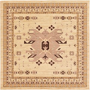 8' x 8' Heriz Design Square Rug