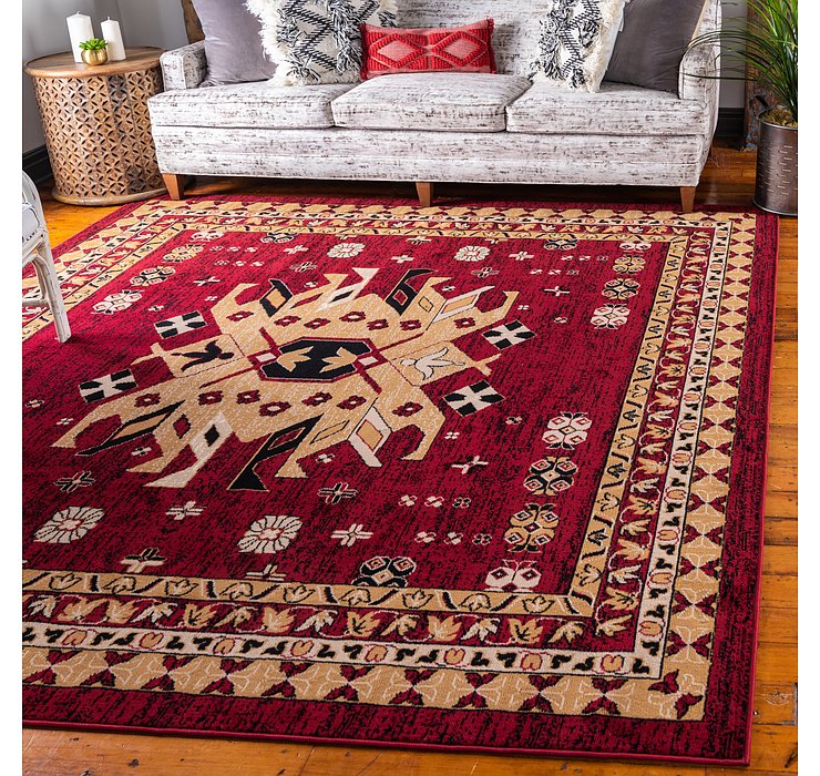 8' x 8' Heriz Design Square Rug