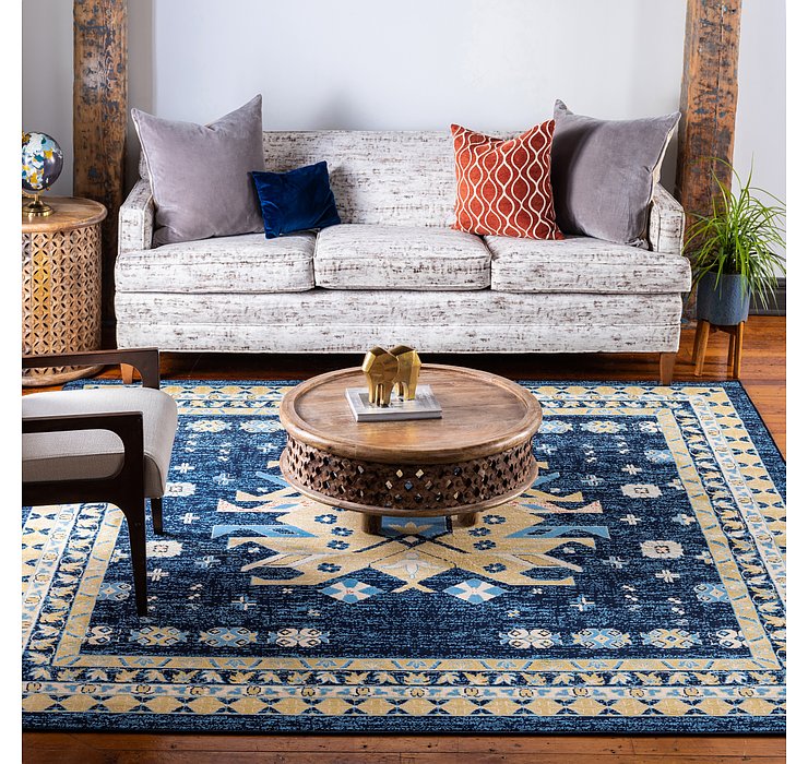 8' x 8' Heriz Design Square Rug