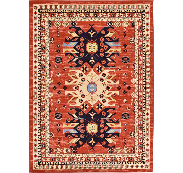 7' x 10' Heriz Design Rug