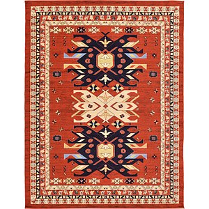 9' x 12' Heriz Design Rug