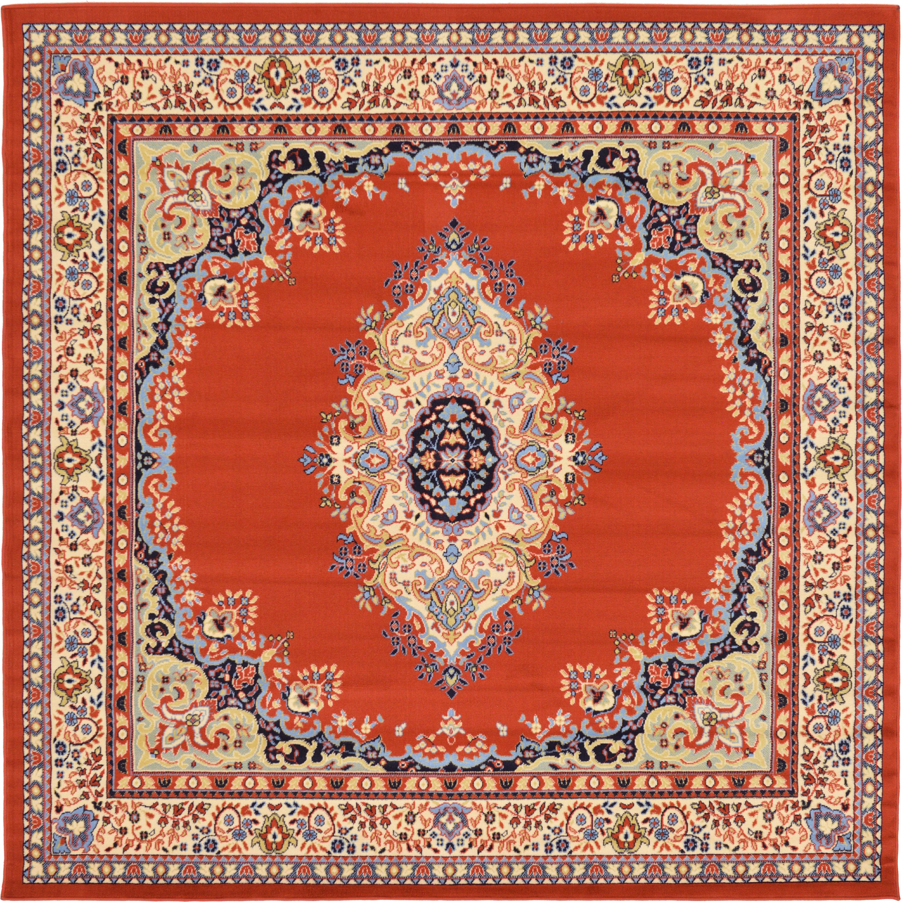 Terracotta 8' x 8' Amaya Square Rug