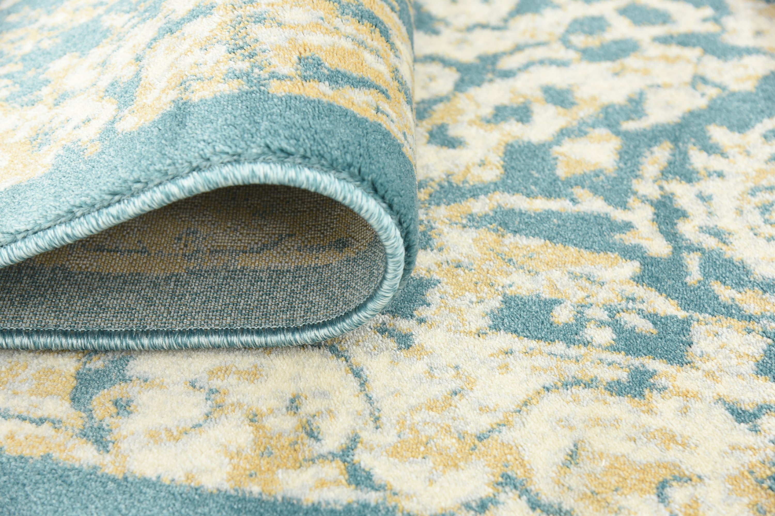 Teal 3' x 13' Stockholm Runner Rug Area Rugs eSaleRugs