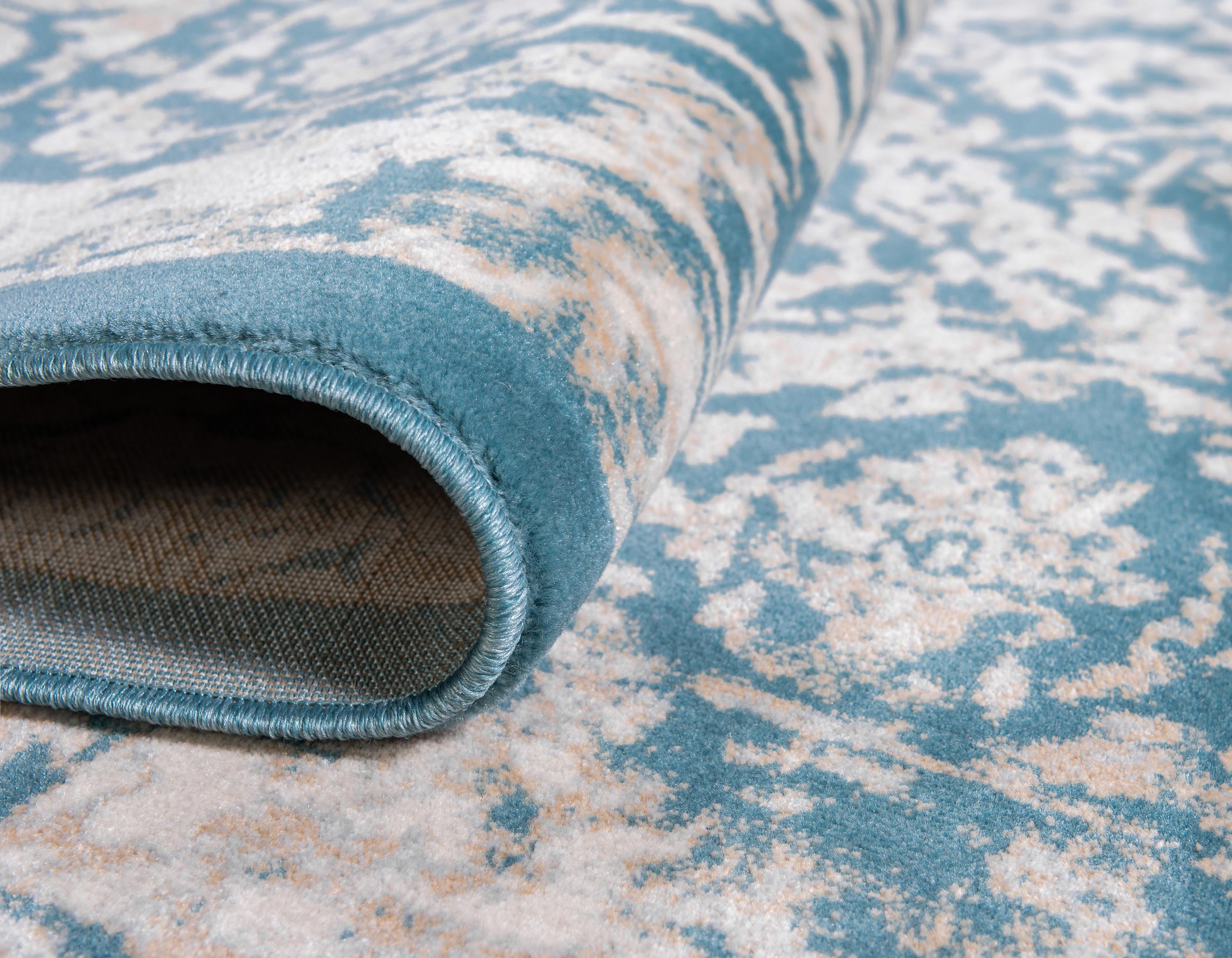 Teal 6' x 9' Stockholm Rug iRugs UK