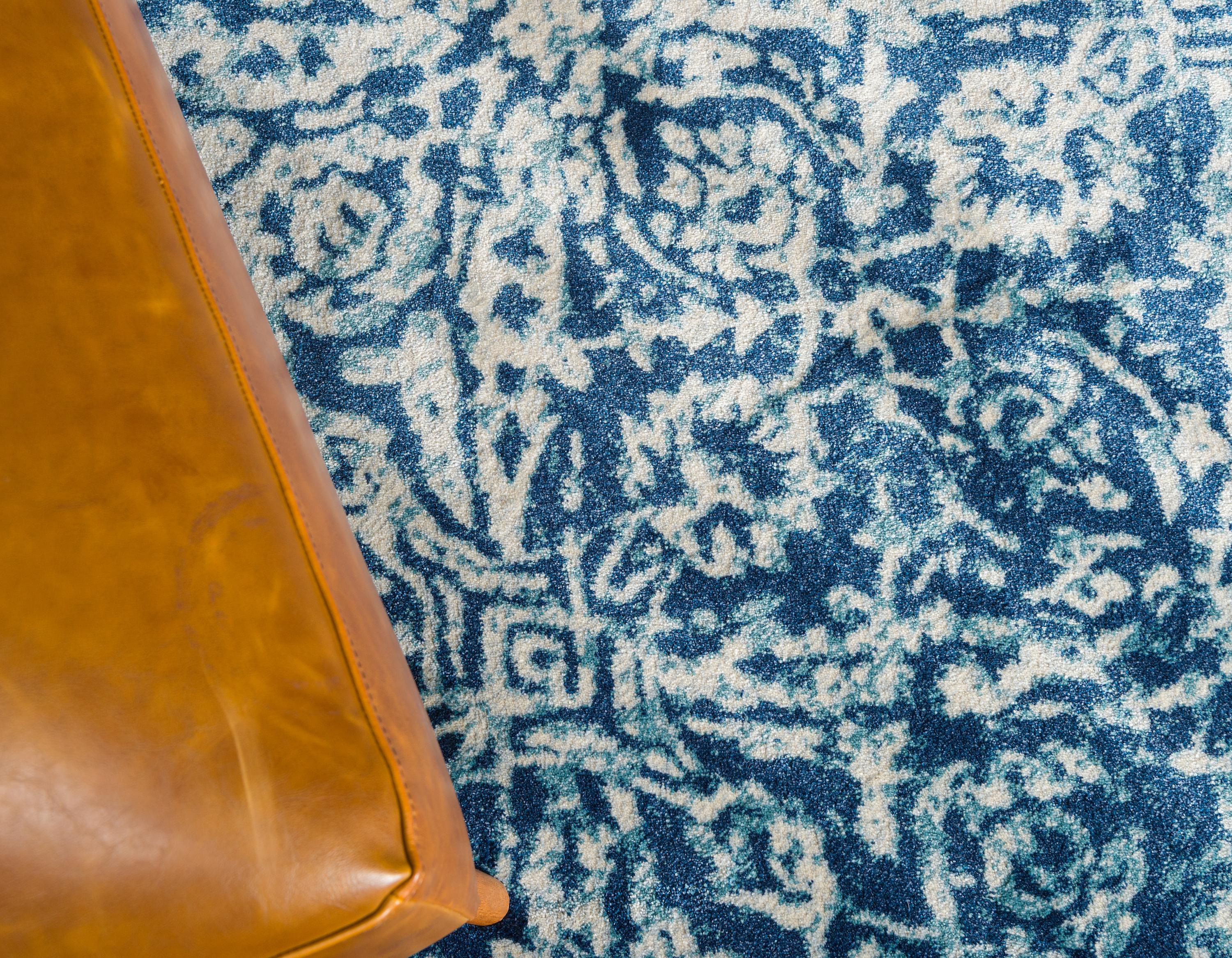 Navy Blue 6' x 9' Stockholm Rug eSaleRugs