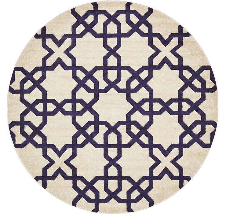 8' x 8' Trellis Round Rug