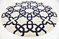 8' x 8' Trellis Round Rug thumbnail image 2