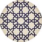 8' x 8' Trellis Round Rug thumbnail image 1