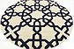 6' x 6' Trellis Round Rug thumbnail image 3