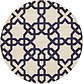 6' x 6' Trellis Round Rug thumbnail image 1