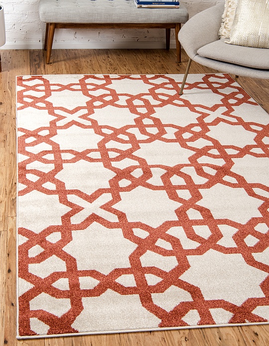 Beige 9' x 12' Trellis Rug Area Rugs eSaleRugs