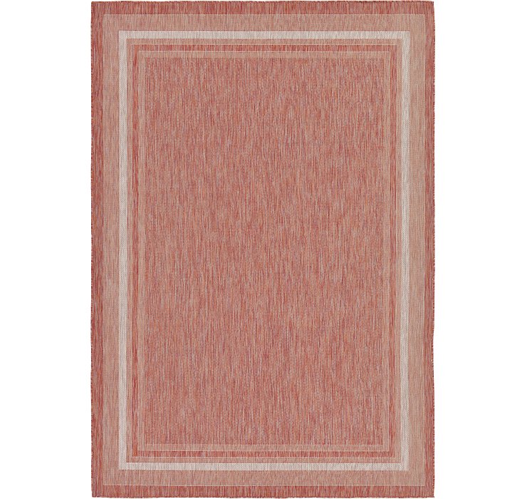 8' x 11' 4 Outdoor Border Rug