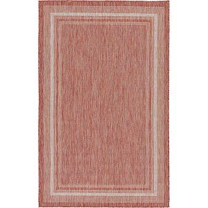 Unique Loom 5' x 8' Outdoor Border Rug