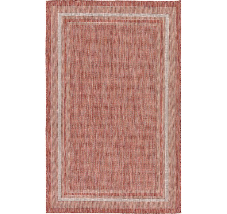 5' x 8' Outdoor Border Rug