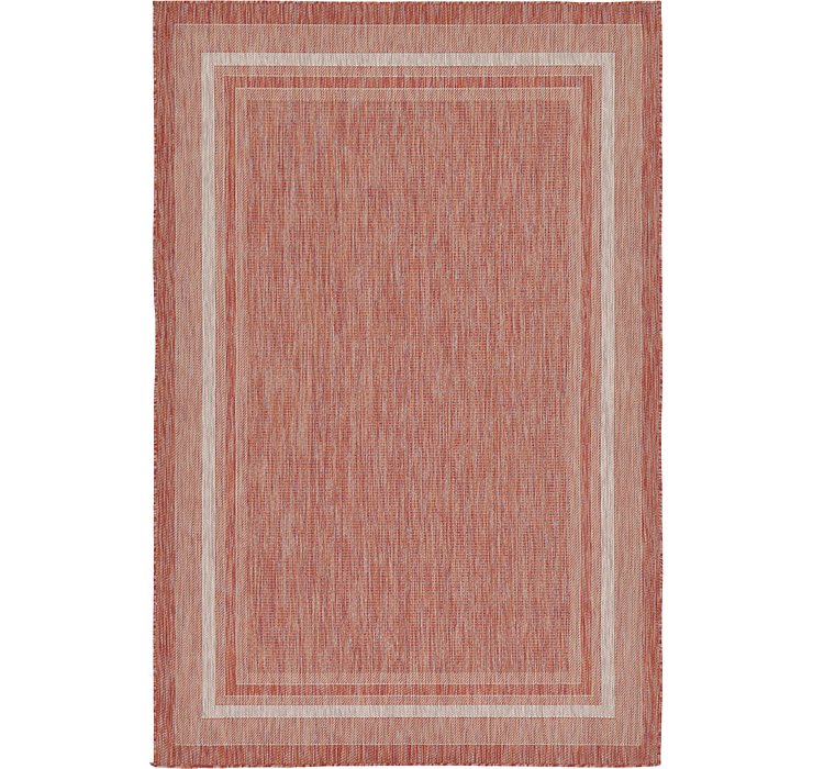 6' x 9' Outdoor Border Rug