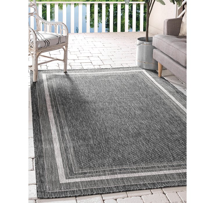 8' x 11' 4 Outdoor Border Rug