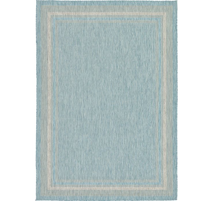 8' x 11' 4 Outdoor Border Rug