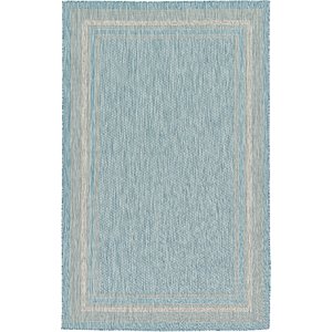 Unique Loom 5' x 8' Outdoor Border Rug