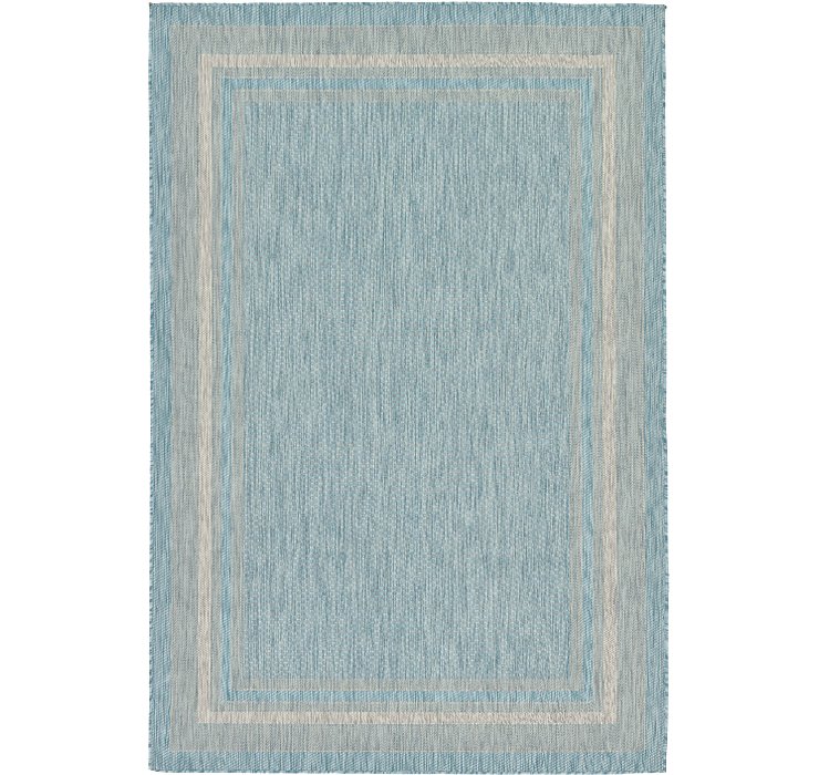 6' x 9' Outdoor Border Rug