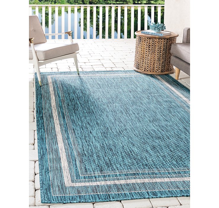 5' x 8' Outdoor Border Rug
