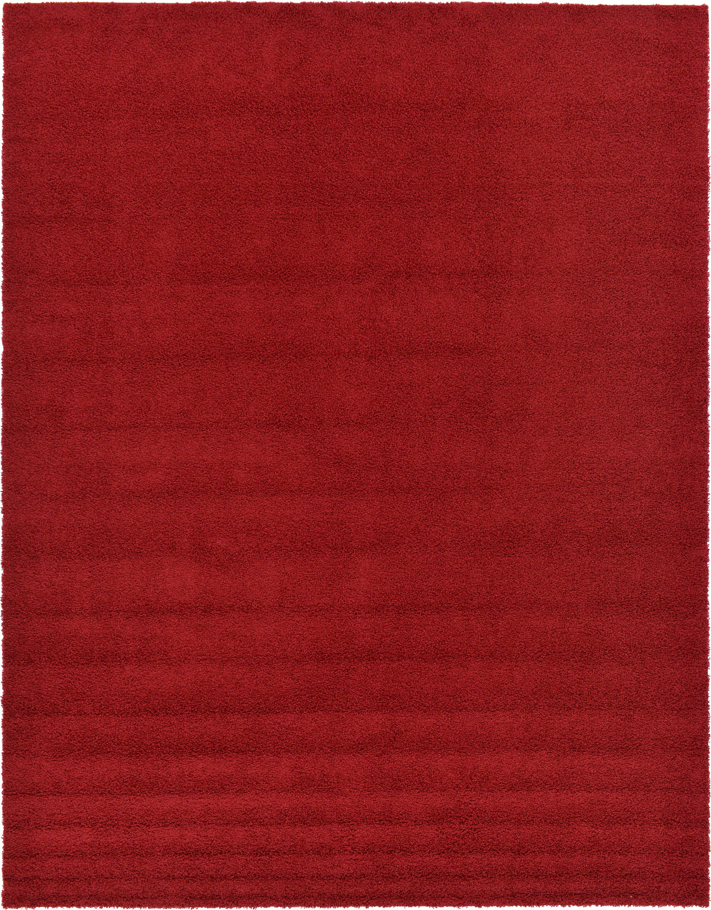 Red 10' x 13' Solid Frieze Rug eSaleRugs